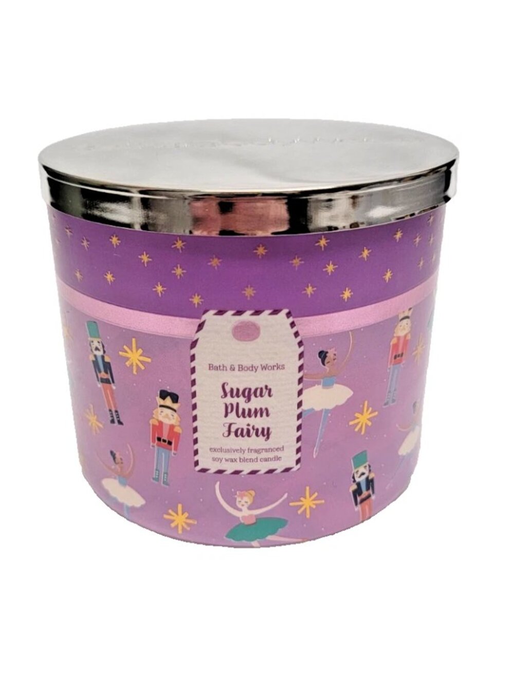 Bath & Body Works Sugar Plum Fairy 3-Wick Candle 14.5 oz Yummy! New!